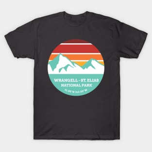Wrangell - St. Elias National Park Retro Mountain T-Shirt